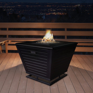 Sunbeam Pyramid Steel Propane/Natural Gas Fire Pit Table