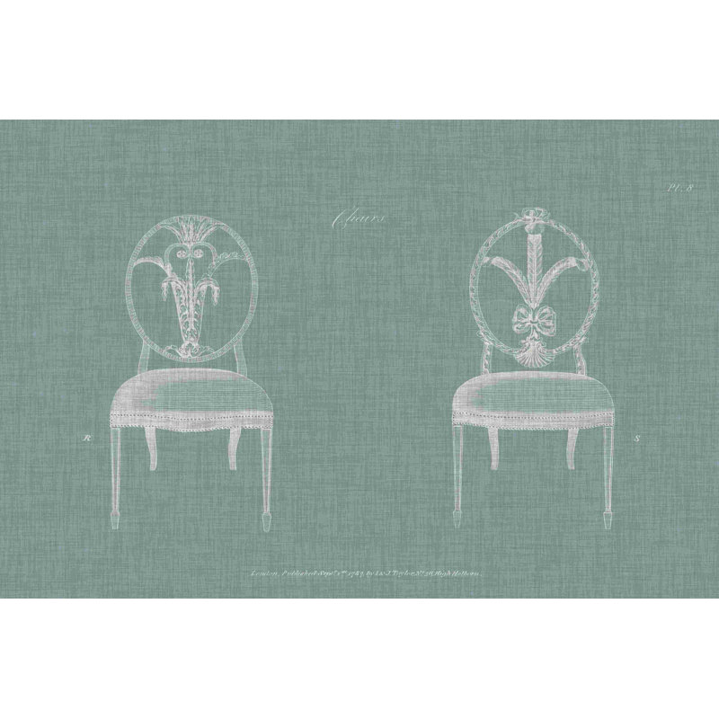 Chaises Hepple Blanc IV, H 8 po x l 12 po