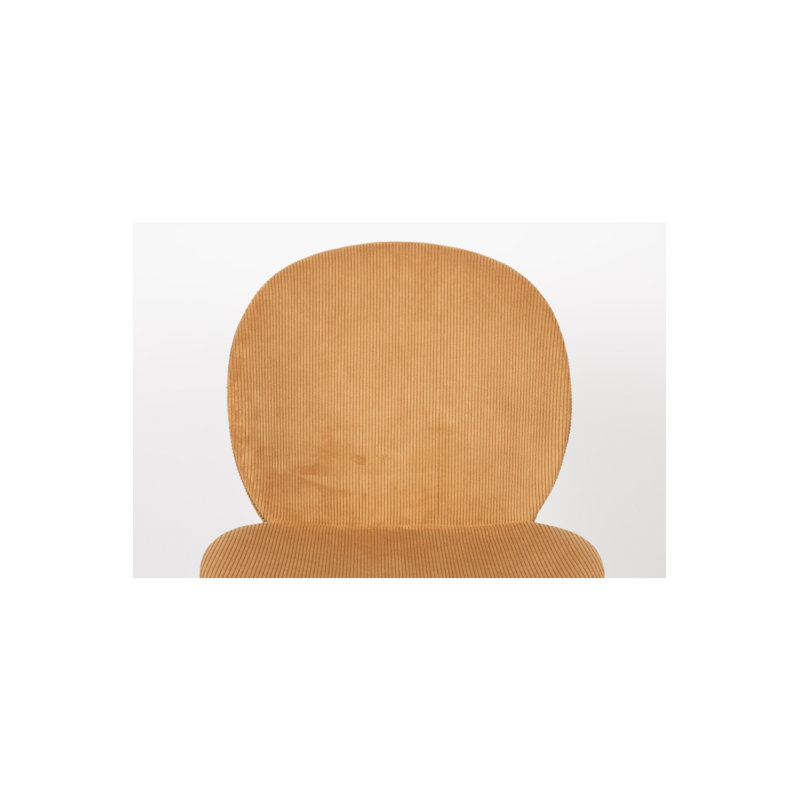 Bonnet Upholstered Dining Chair, Yellow