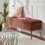 Banc de rangement rembourré en velours Kajana-1744313861
