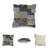 Jaeson Patchwork Cotton Reversible Throw Pillow