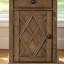 Table de bout Farmhouse avec station de charge - Table d'appoint étroite et table de chevet avec tiroir, armoire de rangement-1738644729
