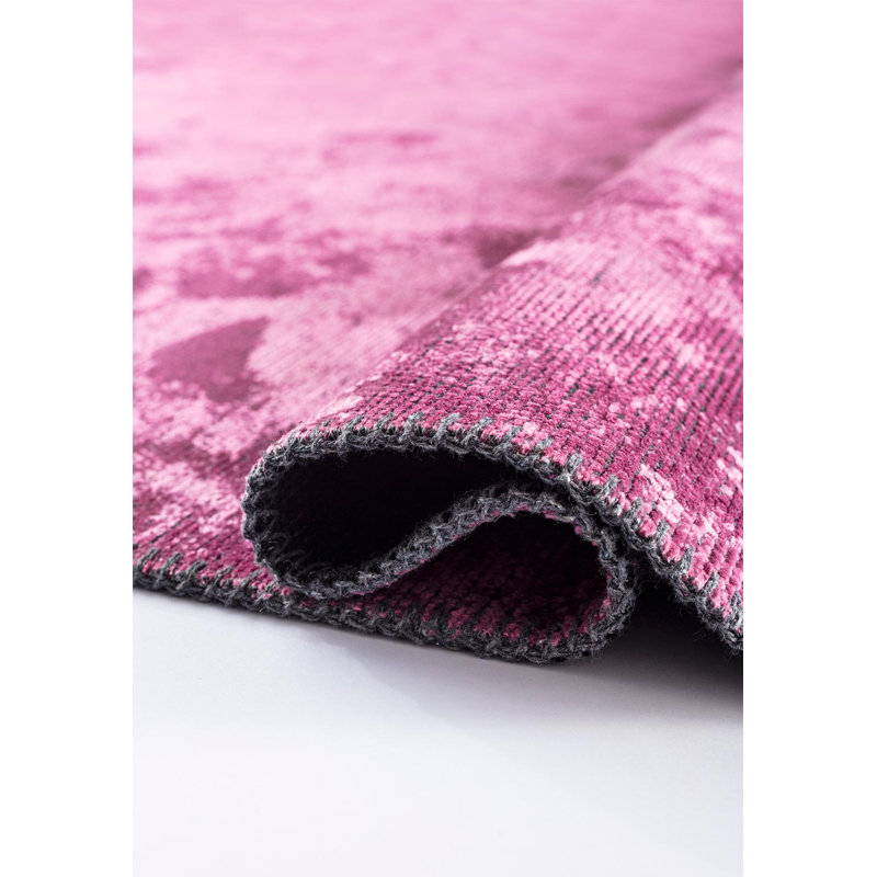 Rapture Area Rug in Pink, Rectangle 9' x 12'