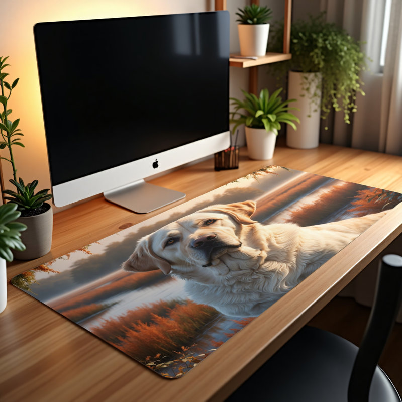 Polyester Desk Pad, 14.4x12.1