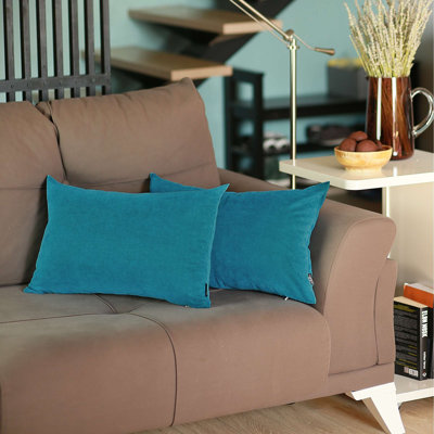 Set Of 2 Modern Lumbar Throw Pillows