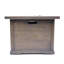 Foyer d'extérieur carré au gaz 40 000 - Béton brun, l 32 po x H 24 po, cour de style rustique 40000 pour brun, 31,96 po x 24,49 po, patio design
