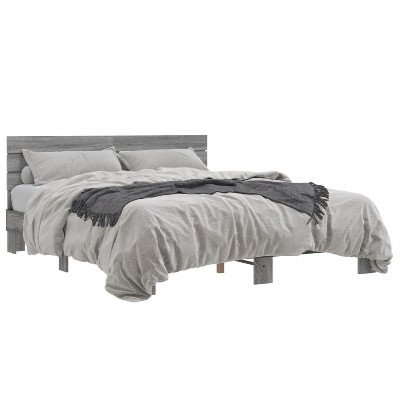 Diodorus Bed, Grey Sonoma, Kingsize (5')