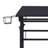 Techni Mobili Rolling Writing Desk With Height Adjustable Desktop And Moveable Shelf, Black-126031975