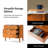 Burdine Modern 25.75'' W 3-Drawer Elegant Marble Top Nightstand with Built-In Power Outlet-806802408