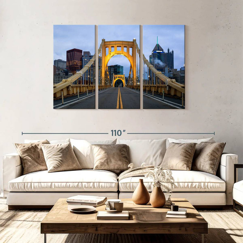 Mehar Roberto Clemente Bridge, 48" H x 74" W