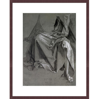 Étude de la robe du Christ par Albrecht Dürer - Impression giclée sur cadre