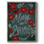 «Red Flowers Christmas I», reproduction encadrée - bois massif-1051502845