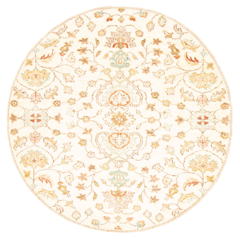 Tapis crème Peshawar Oushak 4 pi 1 po x 4 pi 2 po