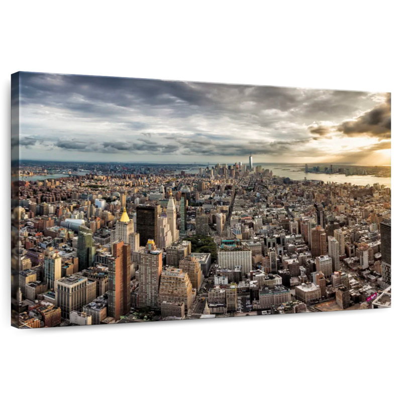 Panorama de Nicci depuis le sommet d'Empire State, H 8 po x l 12 po