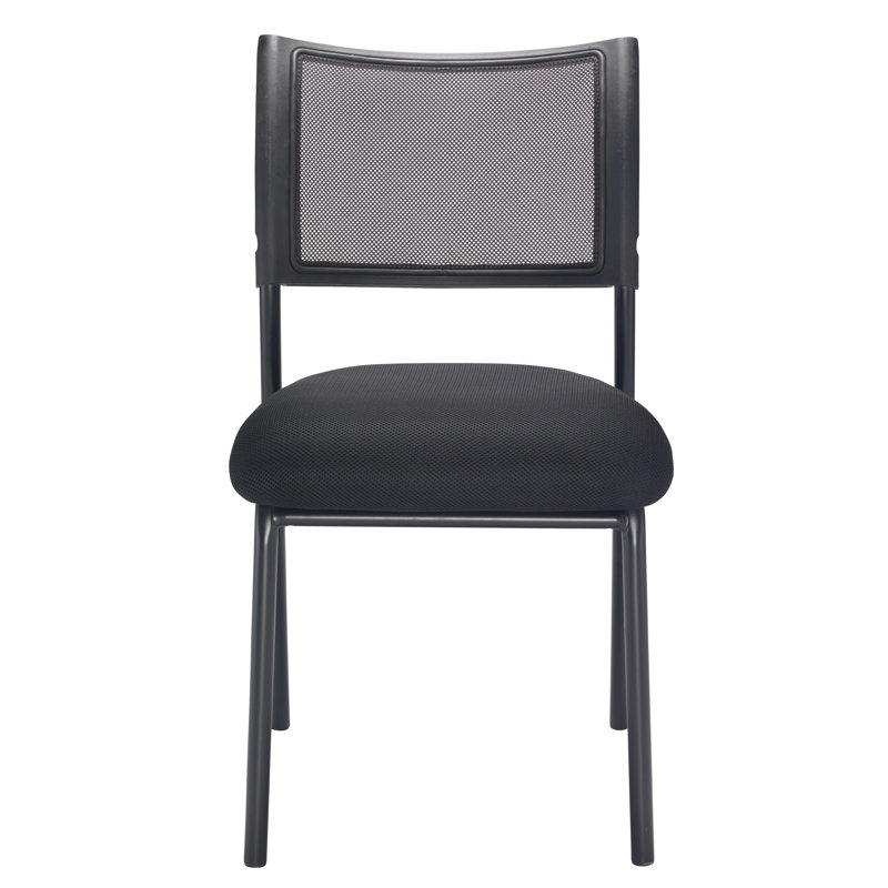 Mcquade Stacking Chair, Without Arms, Chrome