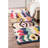 Leiarna Geometric Wool Runner Rug for Living Room Bedroom Dining Room Entryway Hallway Kitchen, Multicolor/Black-1385347983