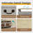 2 Flip Drawers Bench with Adjustable Shelf