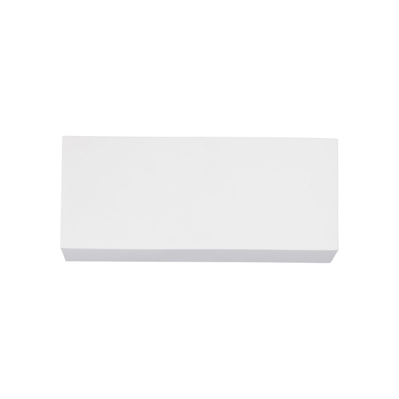 Bantam White Aluminum LED Dimmable Rectangle Sconce