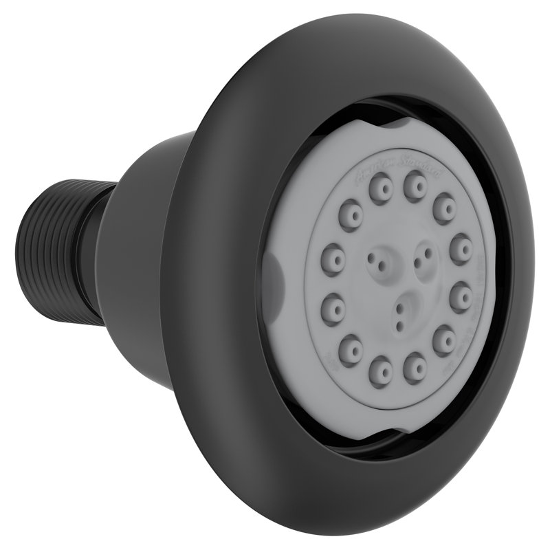 American Standard Round Shower Body Spray Extender, Matte Black