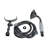 Handheld Telephone Shower Head Set With 58in Flex Hose Chrome
