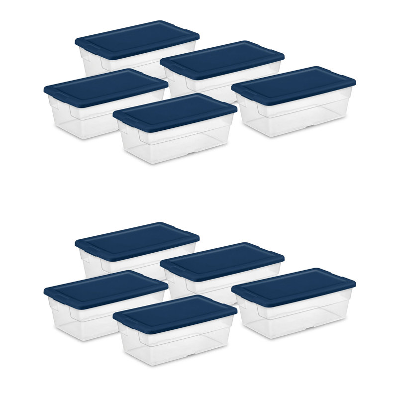 Ensemble de bacs de rangement en plastique