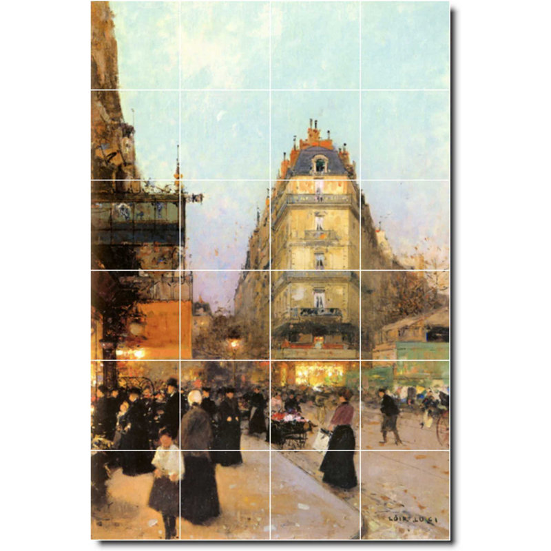 Carreau de céramique décorative 24 po x 36 po 6 po x 6 po, City 05553