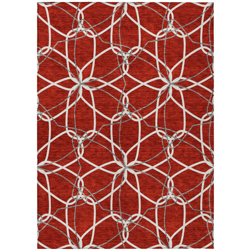  Alegandro Area Rug with Non-Slip Backing, Rectangle 5' x 7'6"