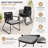 Bristol Modern 3-Piece Outdoor Bistro Conversation Set - Stackable Rope Woven Patio Dining Chairs with Cushions - Solid Acacia Wood Top Table (Set of 2 Chairs + 1 Table)