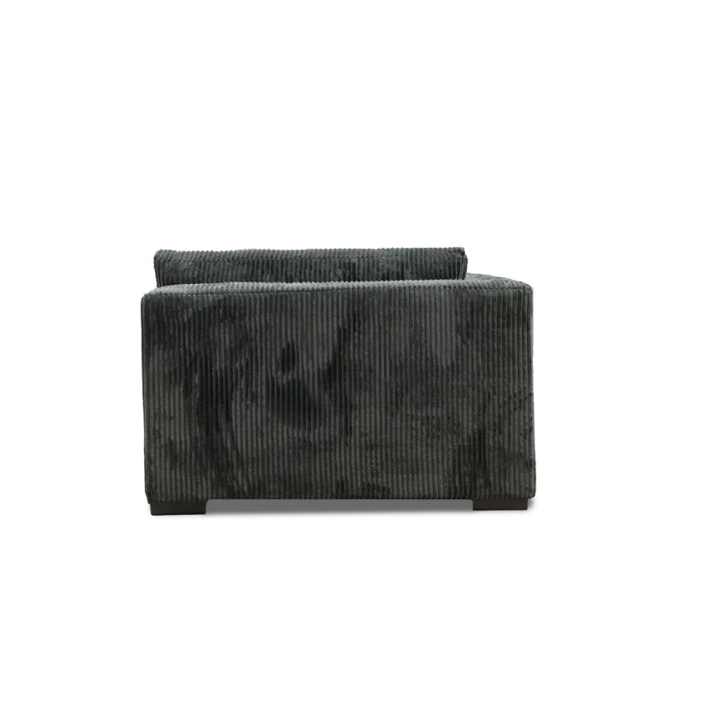 Taylor Corduroy 96' Sofa, Dark Gray