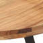 Alatorre Round Solid Wood Top Metal Base Dining Table-1396010949