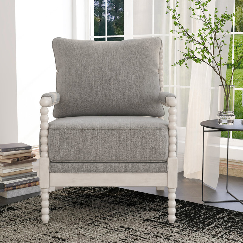 Fauteuil l 26,5 po Antanette, Gris