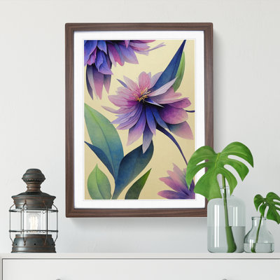 Beautiful Watercolour Flowers No.2 - Single Picture Frame Painting