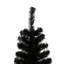 Arbre de Noël artificiel noir de 7,5 pi, conception mince avec 1000 pointes et plante de 7,5 pi avec base en métal