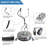 24" Pressure Washer Surface Cleaner with 4 Wheels, Stainless Steel Dual Handle Power Washer Surface Cleaner, 4900 PSI for Pressure Wash Attachment for Driveways, Pathway, Sidewalks, Patios, Decks
