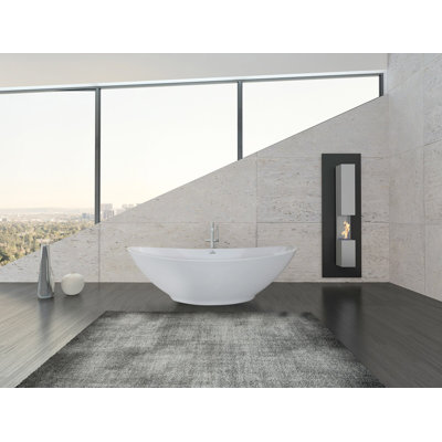 Logan 72'' L Freestanding Air Bathtub