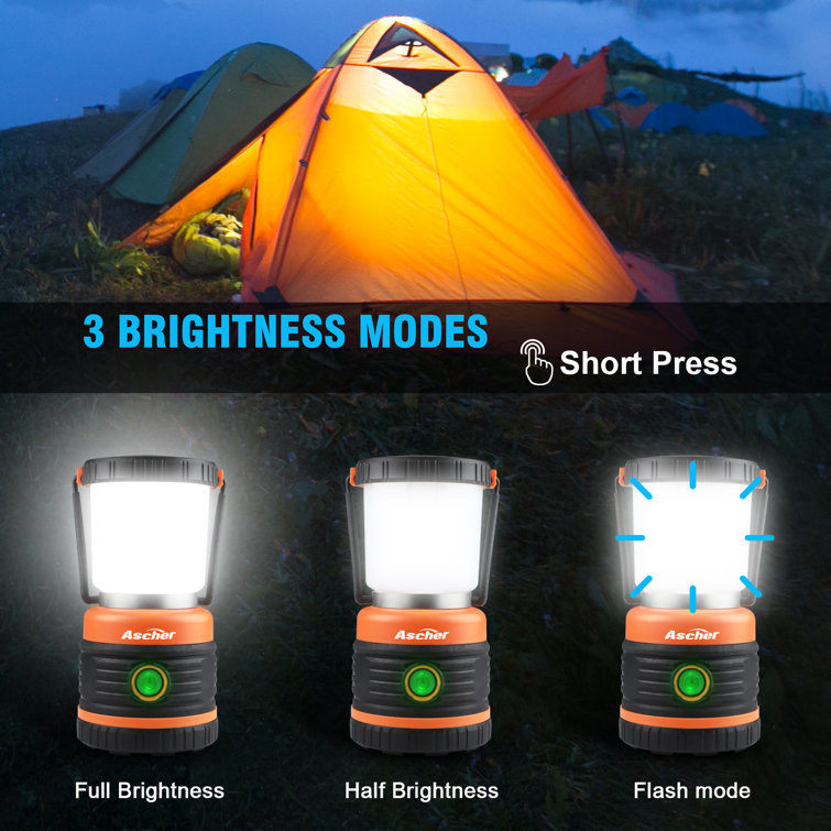 Ascher 7.4'' Battery Powered Integrated LED Color Changing Outdoor Lantern