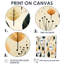 Motif moderne de feuille - art mural bleu-850026943-850026942-850026817