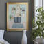 «Blue Bath II», peinture sur toile encadrée-534851858-534851862