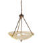 Luminaire bol suspendu unique à 2 lumières-16183497