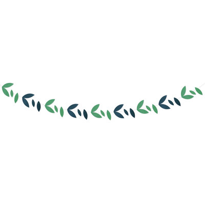 Guirlande Green Leaves - 11 pi - paquet de 12