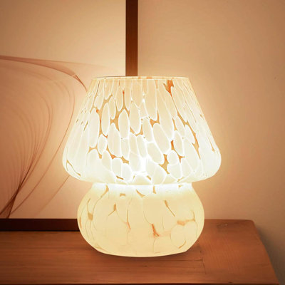 Mushroom Lamp Table Lamp For Bedroom Desk Bedside Lamps For Living Room Night Stands Mushroom Decor Cute Mini Modern Mid Century Lamps Unique Aesthetic Home Living Room Decor