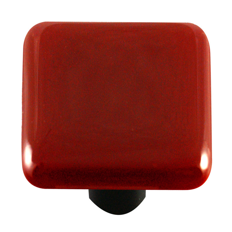 Poignée carrée de 1 1/2 po Solids, Noir
