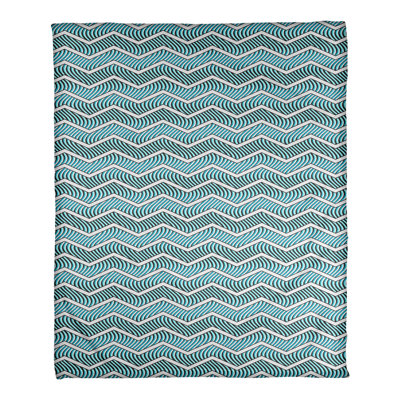 Couverture polaire à chevrons ondulés