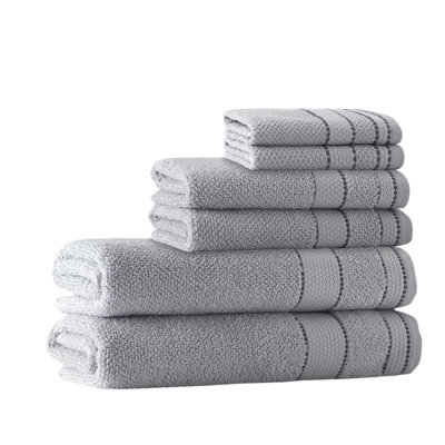 Kahmel 6 Piece Turkish Cotton Towel Set