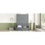Grand lit mural gris - peu encombrant avec coussin pliable et mobilier fonctionnel-266048900
