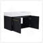 Meuble-lavabo mural 36 po avec lavabo, lavabo en résine à rebords épais, ensemble KD-129334123