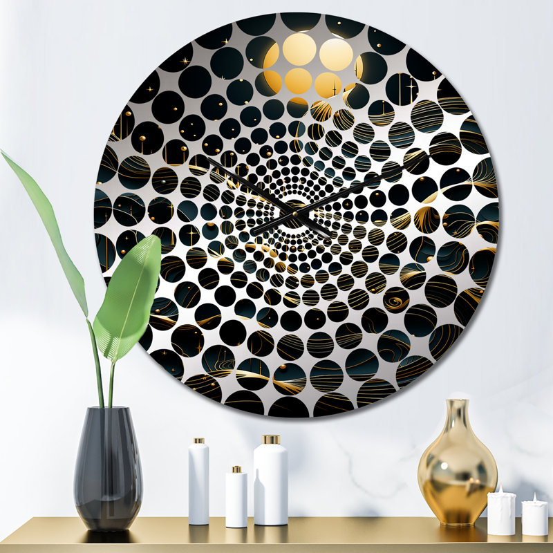 Horloge murale Mauppin - Paysages abstraits, Petit
