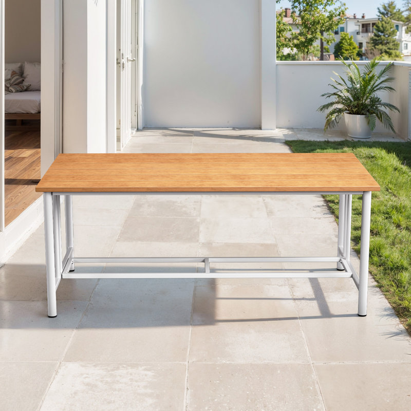 Table basse d'extérieur Coan Archlebov, Blanc