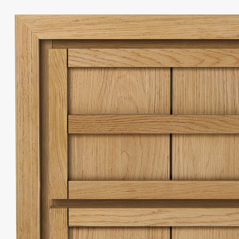 Table de chevet en bois massif Scotty, Naturel