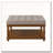 Upholstered Tufted Linen Ottoman Coffee Table-1336291204-1336291200